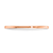 14K Rose Gold 1.2mm Flat Polished Stackable Band