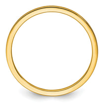 14K Yellow Gold 1.2mm Flat Satin Stackable Band