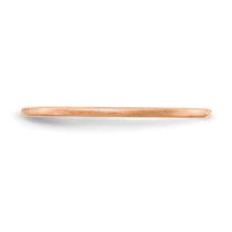 14K Rose Gold 1.2mm Half Round Satin Stackable Band Size 7
