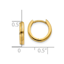 14k 1.8mm Round Hinged Hoop Earrings