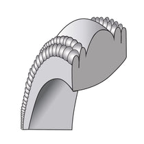 Sterling Silver Rhodium 6mm Comfort Fit Double Milgrain