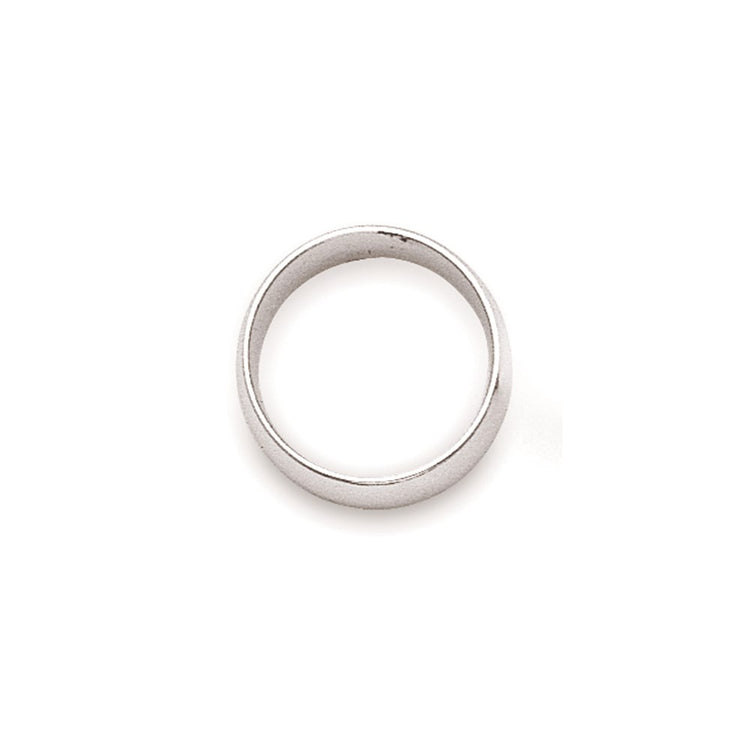 10k White Gold 2mm Half Round Wedding Band