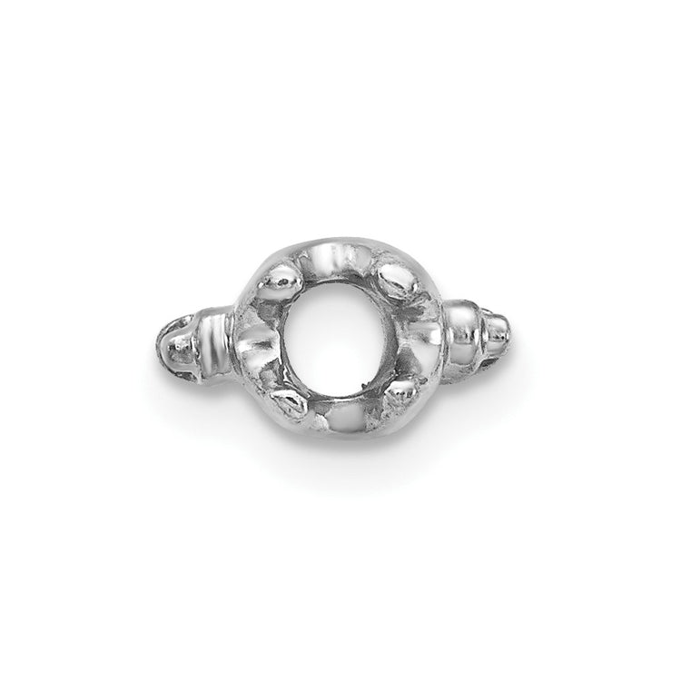 14k White Gold Head Holds up to 2.75mm for X864 Add-a-Diamond Bracelet