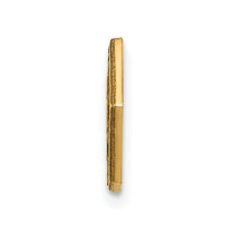 14k 9.5mm Hexagon Non-enameled Attachable Medical  Jewelry Emblem