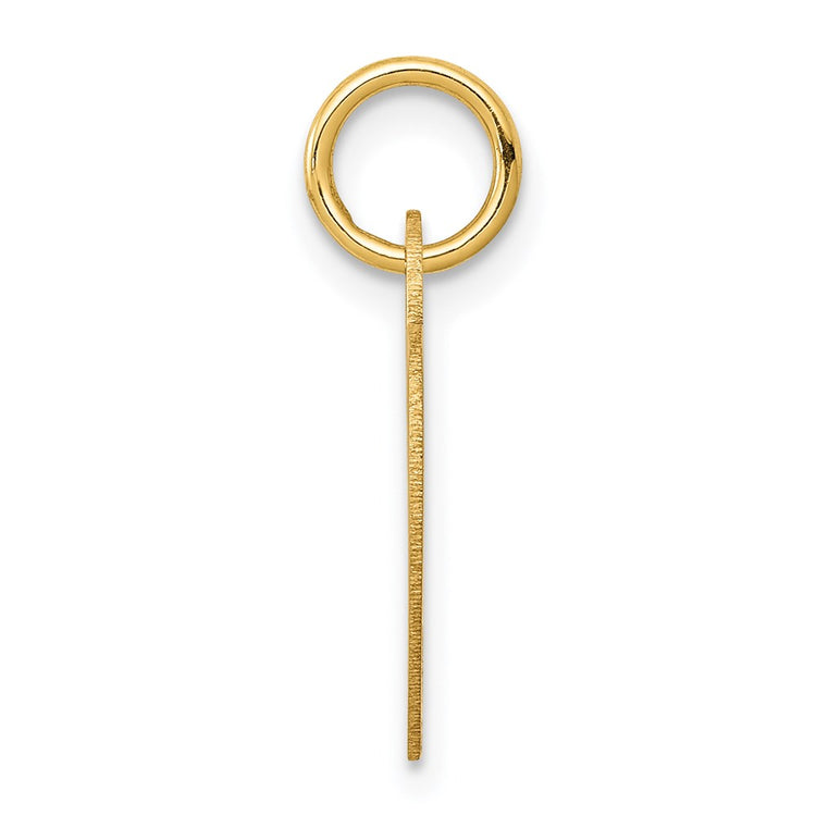 14k Plain .018 Gauge Engravable Heart 15x12mm Disc Charm