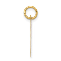 14k Boy Head on .013 Gauge 15mm Engravable Scalloped Disc Charm