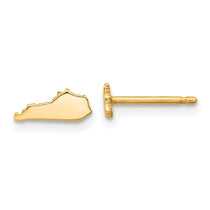 14KY Kentucky State Earrings