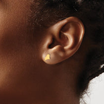 14KY Maine State Earrings