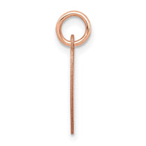 14k Rose Gold Plain .013 Gauge Engraveable Heart 15x14mm Disc Charm