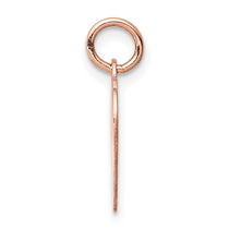 14k Rose Gold Plain .011 Gauge Engravable Heart 15x14mm Disc Charm