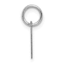 14k White Gold Plain .013 Gauge Engravable Heart 12x10mm Disc Charm