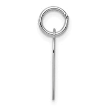 14k White Gold Plain .013 Gauge Engravable Heart 15x14mm Disc Charm