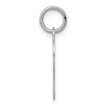 14K White Gold Plain .011 Gauge Engravable Heart 16x17mm Disc Charm