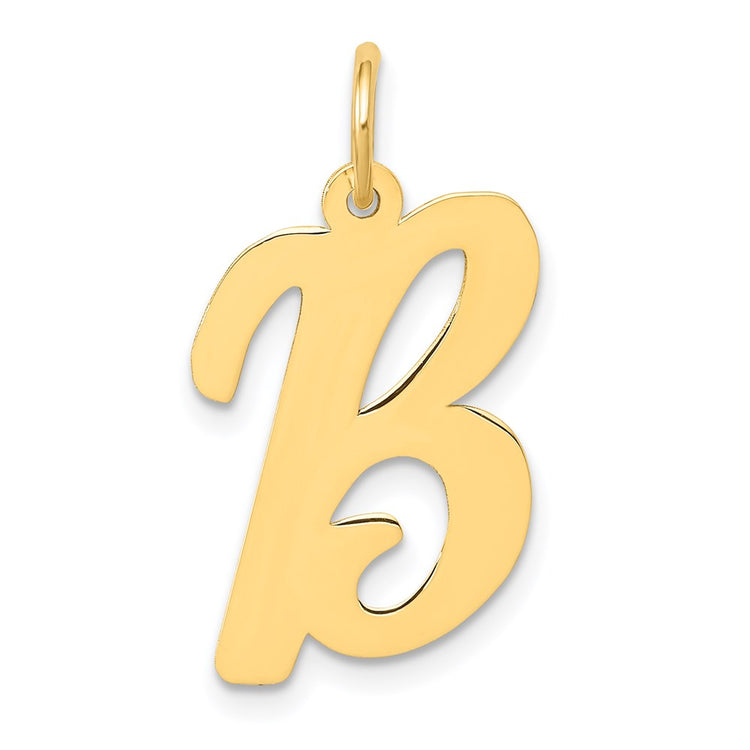 14k Large Script Letter B Initial Charm