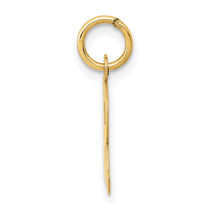 14k Small Block Letter R Initial Charm
